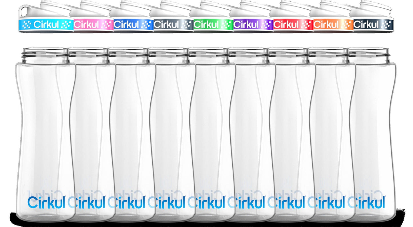 Custom 22oz. Plastic Bottle & Comfort Grip Lid