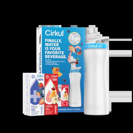 22oz. White Stainless Steel Bottle
